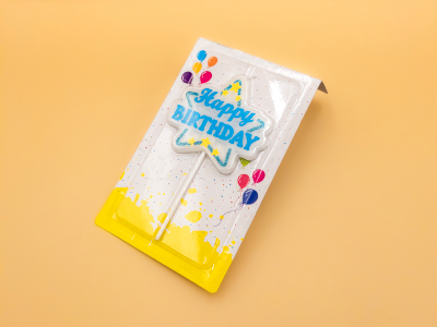 Happy Birthday Stand Candle