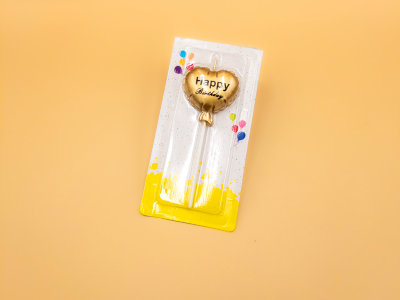 Heart Shape Happy Birthday Candle