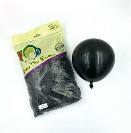 12inches Standard Black Latex Balloon