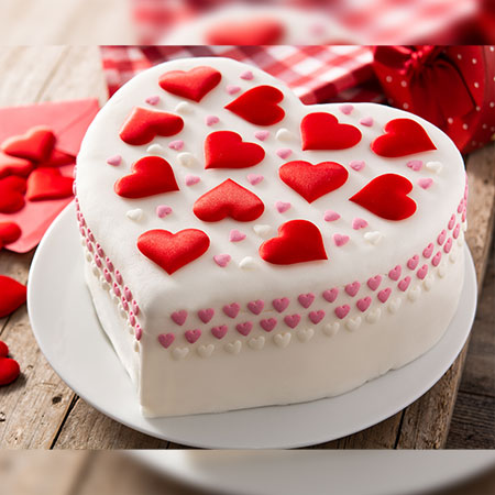 Heart Fondant Cake - 3kg